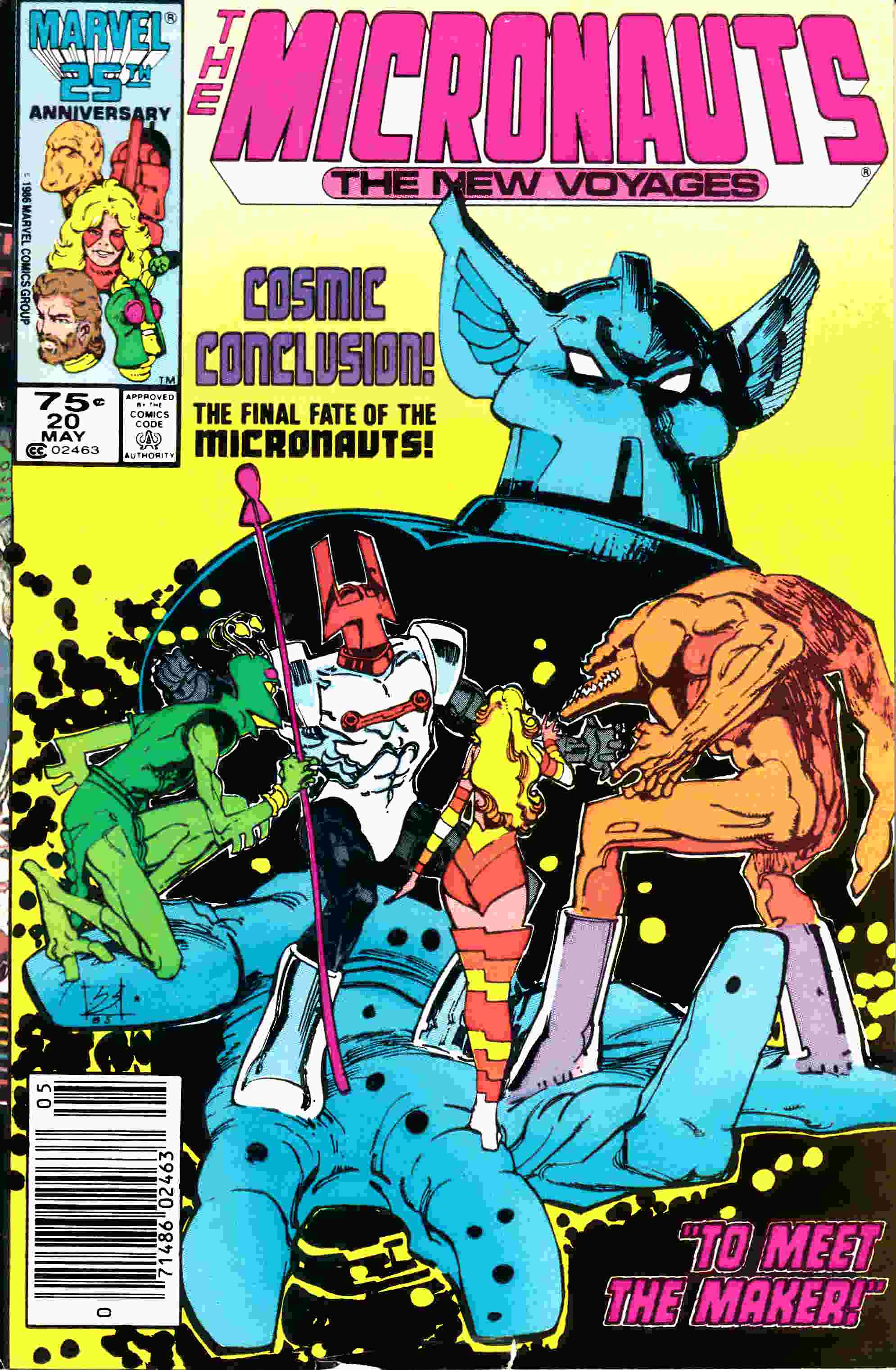 Micronauts The New Voyages #20 Newsstand Edition Very Fine Minus (7.5) [Marvel Comic] THUMBNAIL