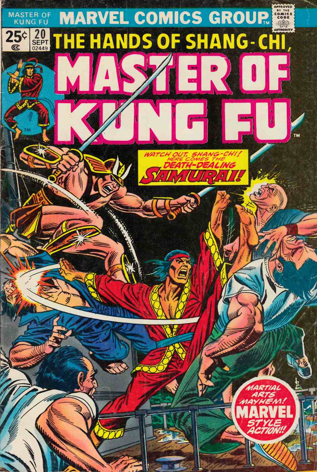 Master of Kung Fu #20 Very Good (4.0) [Marvel Comic] LARGE