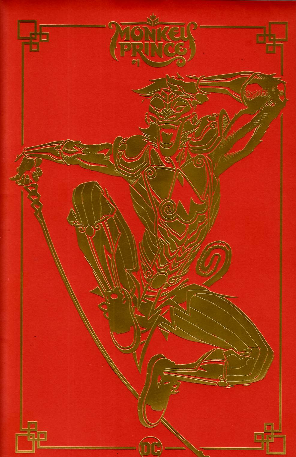 Monkey Prince #1 Gold Foil Red Envelope Variant Cover Near Mint (9.4) [DC Comic] THUMBNAIL