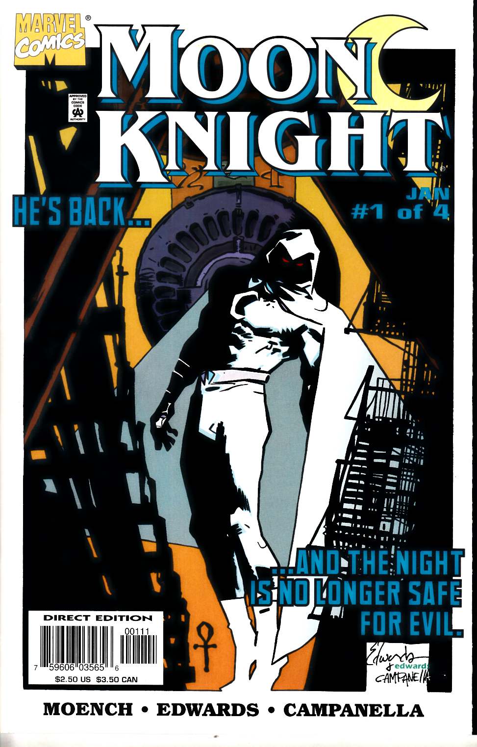 Moon Knight #1 Near Mint (9.4) [DC Comic] THUMBNAIL