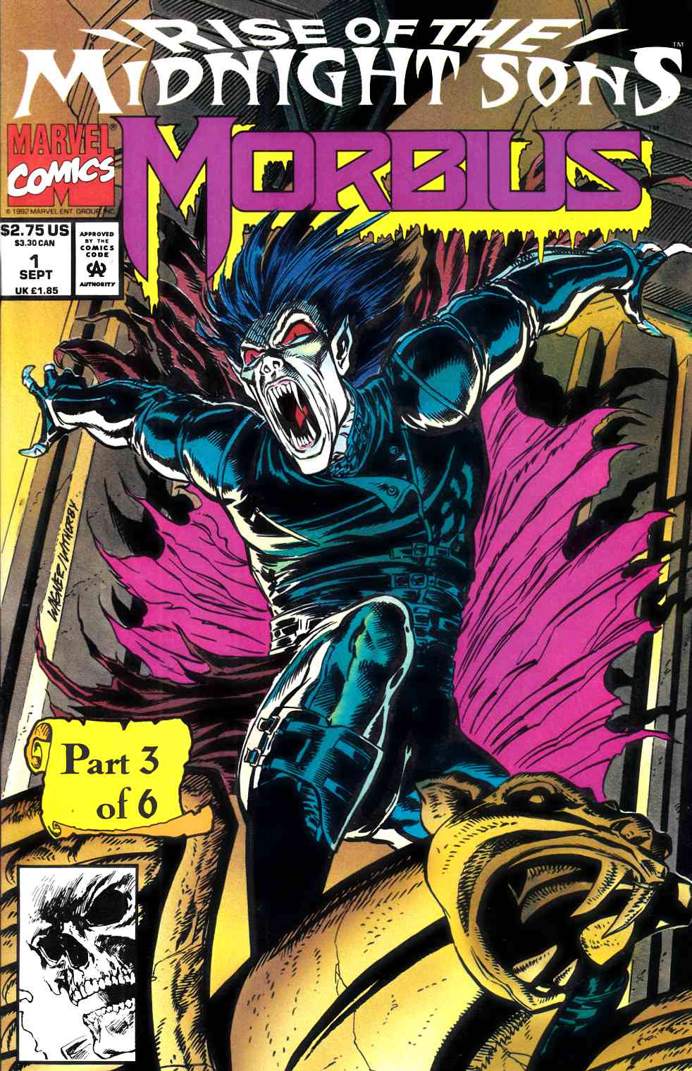 Morbius the Living Vampire #1 Unbagged Very Fine (8.0) [Marvel Comic] LARGE