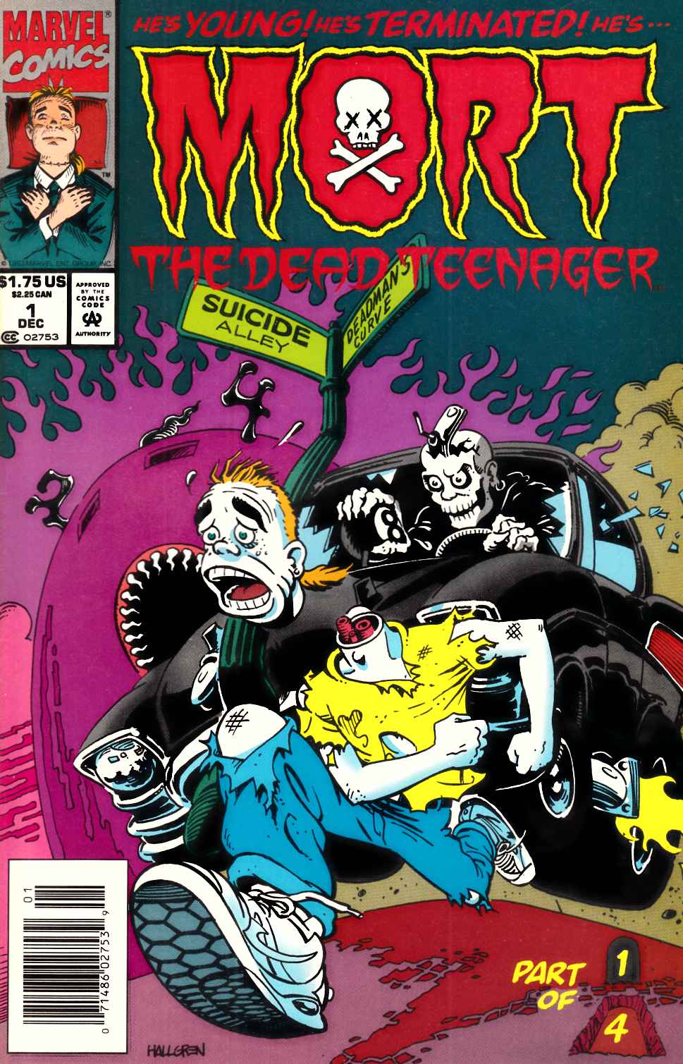 Mort the Dead Teenager #1 Newsstand Edition Very Fine (8.0) [Marvel Comic] LARGE