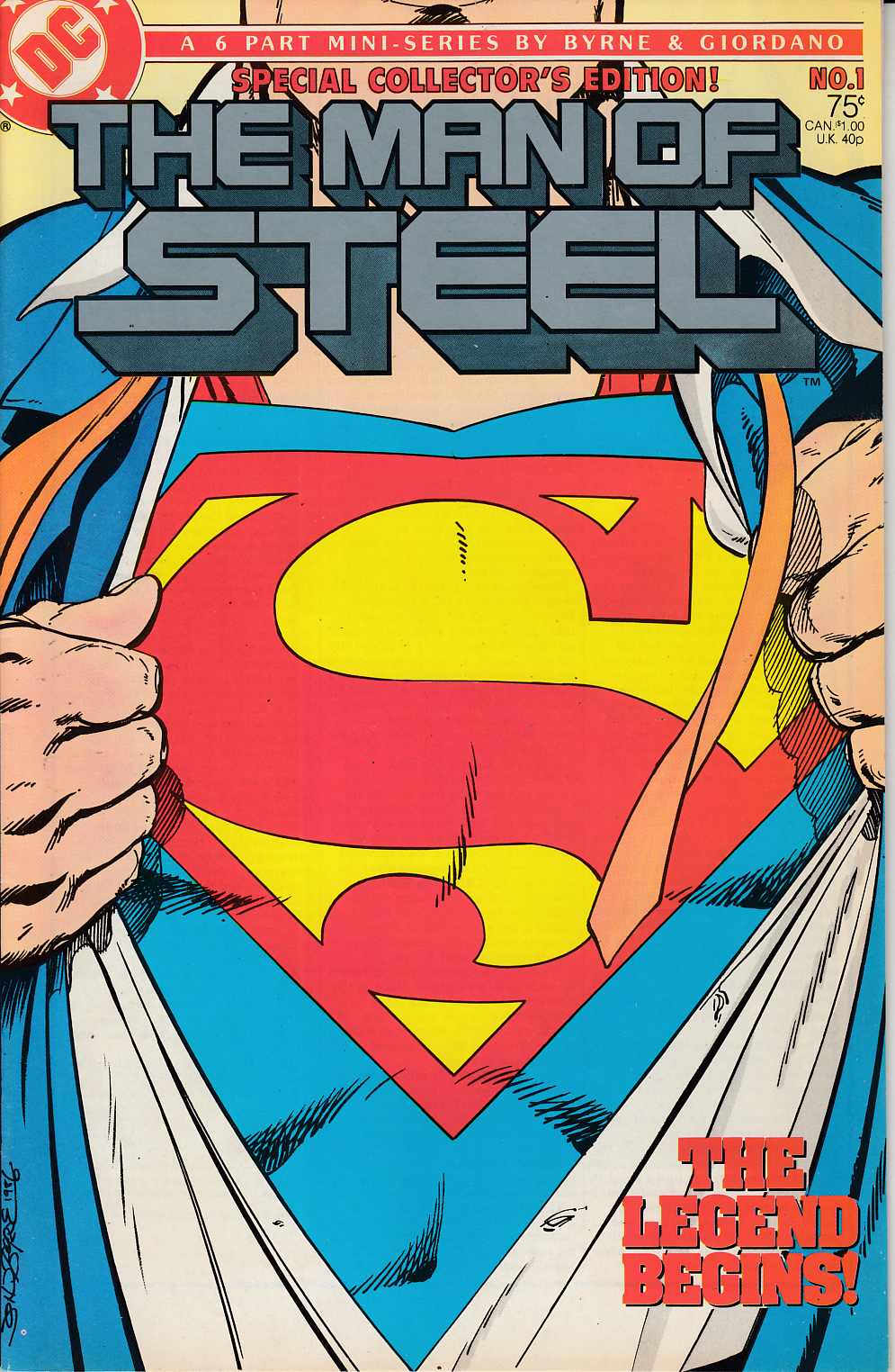 Man of Steel #1 Collectors Edition Very Fine (8.0) [DC Comic] LARGE