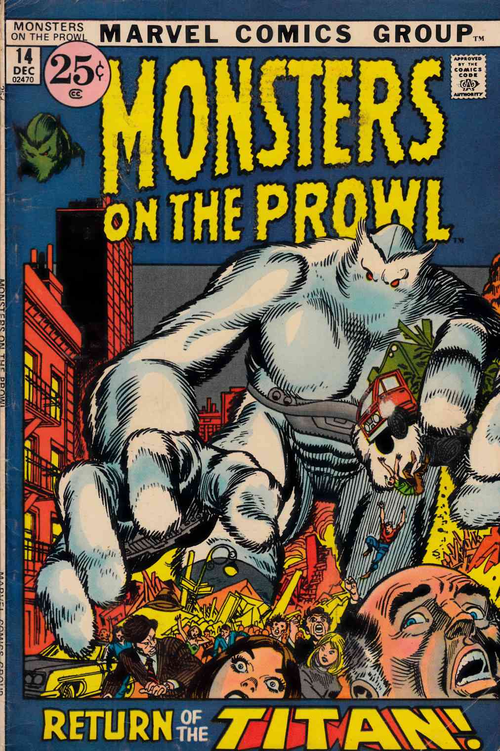 Monsters on the Prowl #14 Very Good (4.0) [Marvel Comic] LARGE