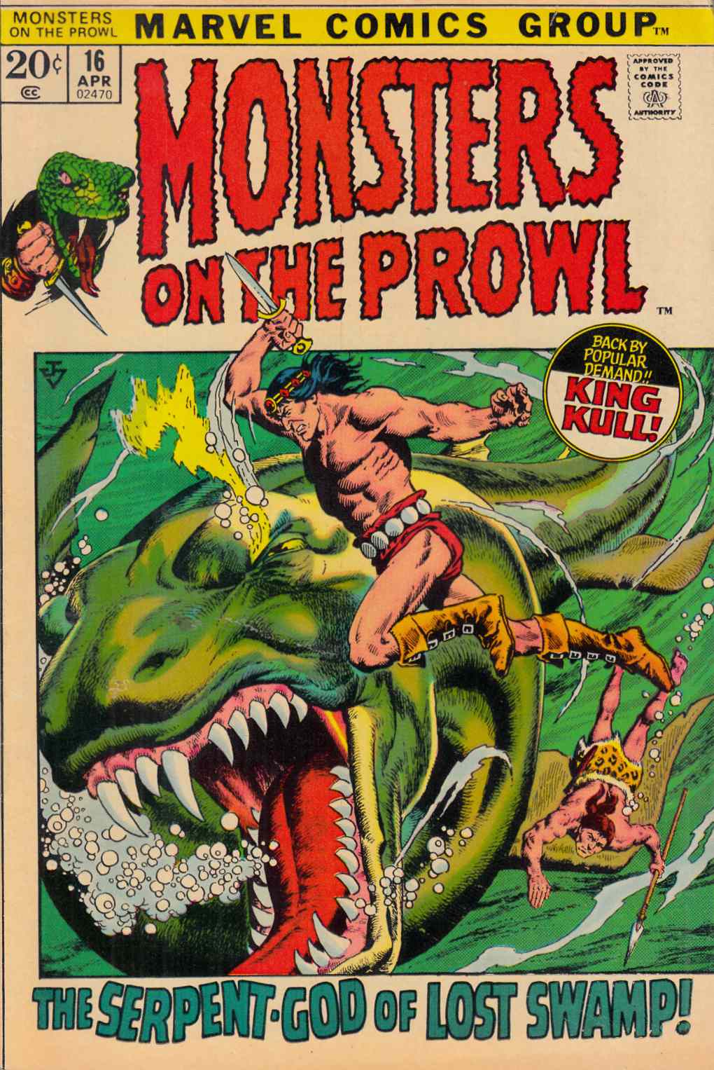 Monsters on the Prowl #16 Fine (6.0) [Marvel Comic] LARGE