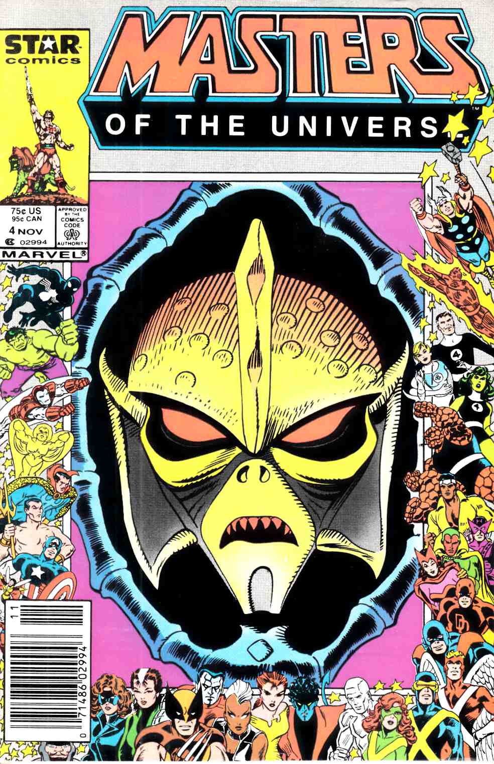 Masters of the Universe #4 Newsstand Edition Very Fine (8.0) [Marvel Comic] LARGE