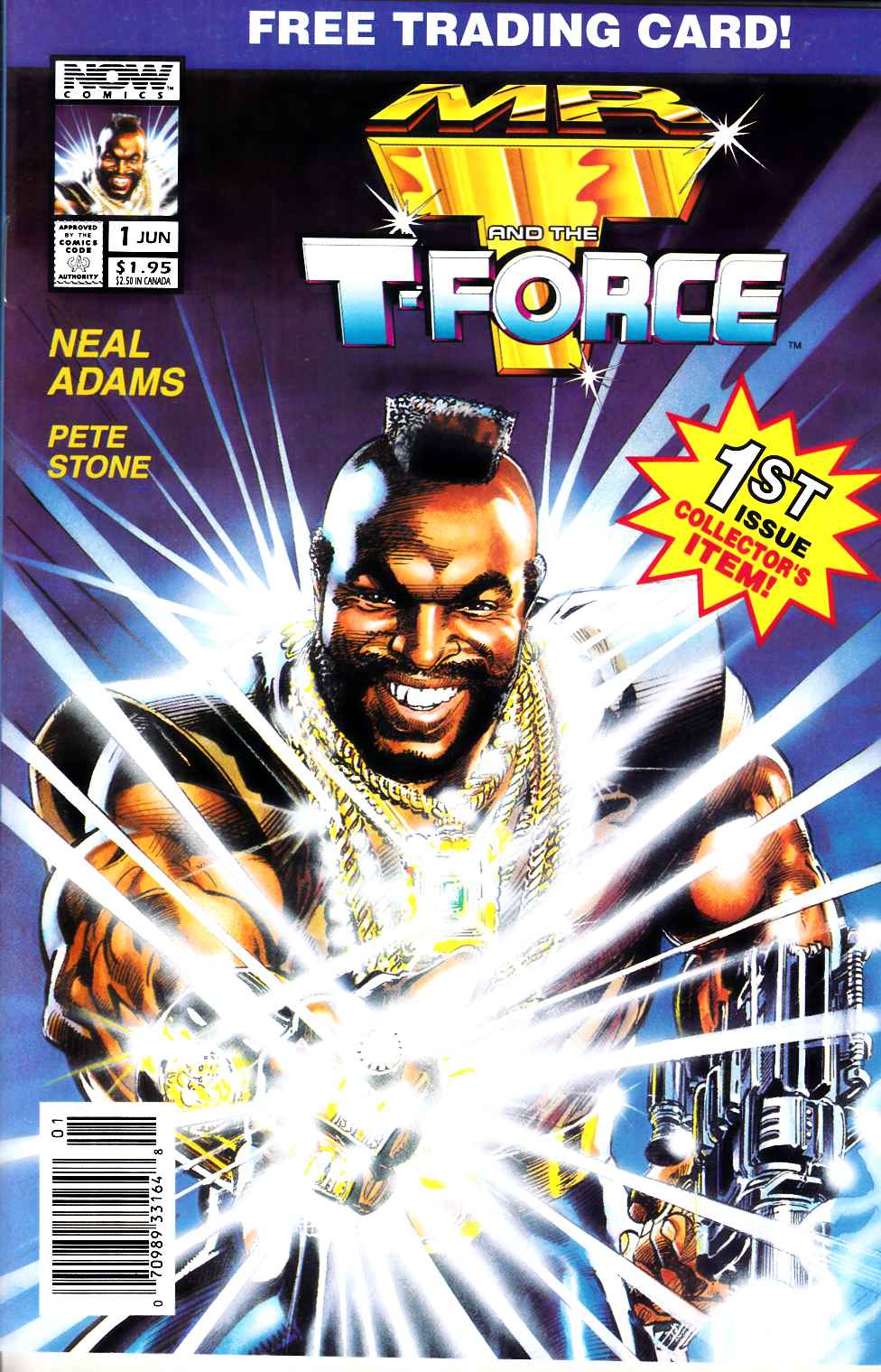 Mr T and the T Force #1 Newsstand Edition Very Fine (8.0) [Now Comic] LARGE
