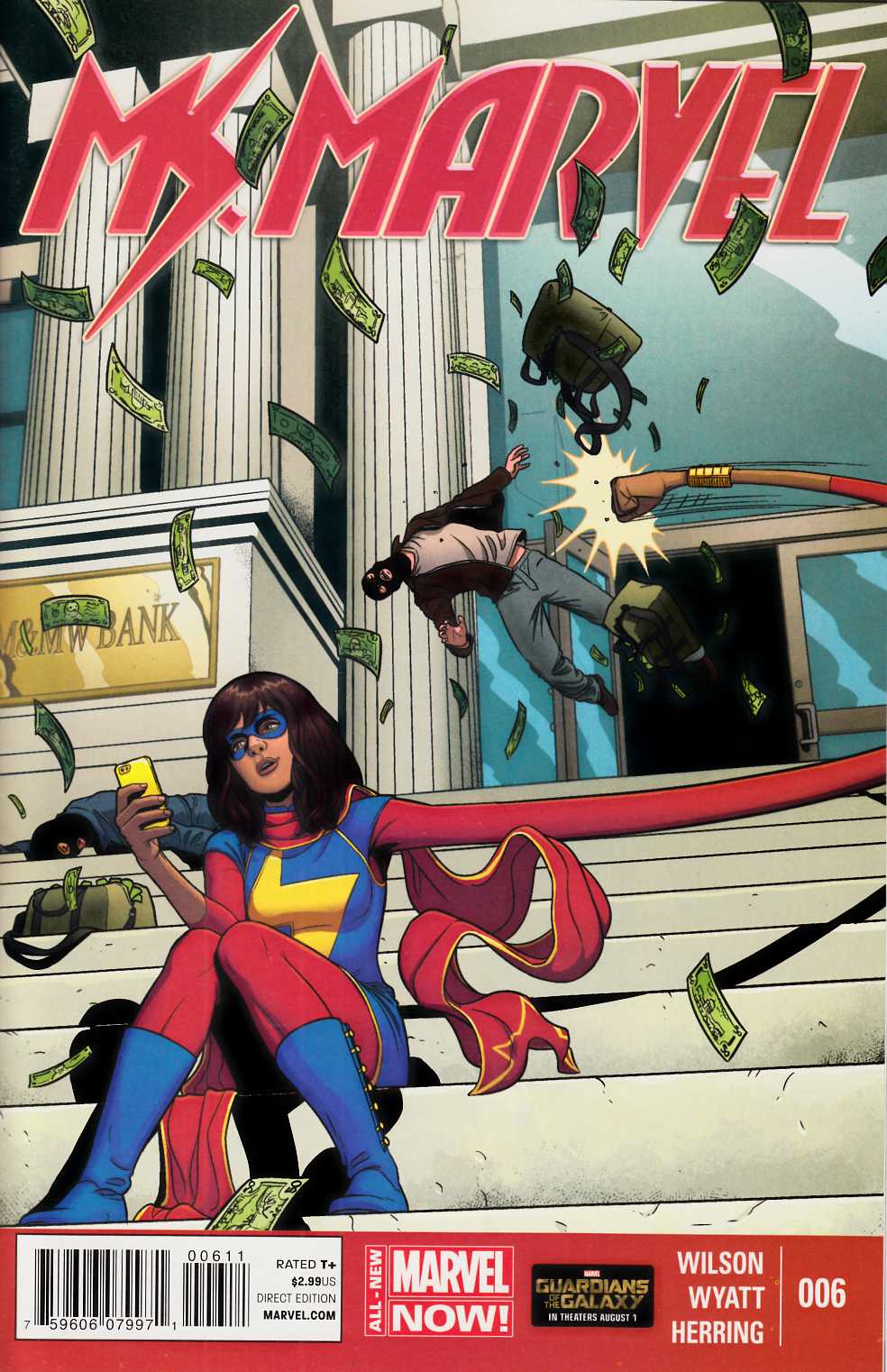 Ms Marvel #6 Near Mint Minus (9.2) [Marvel Comic] LARGE
