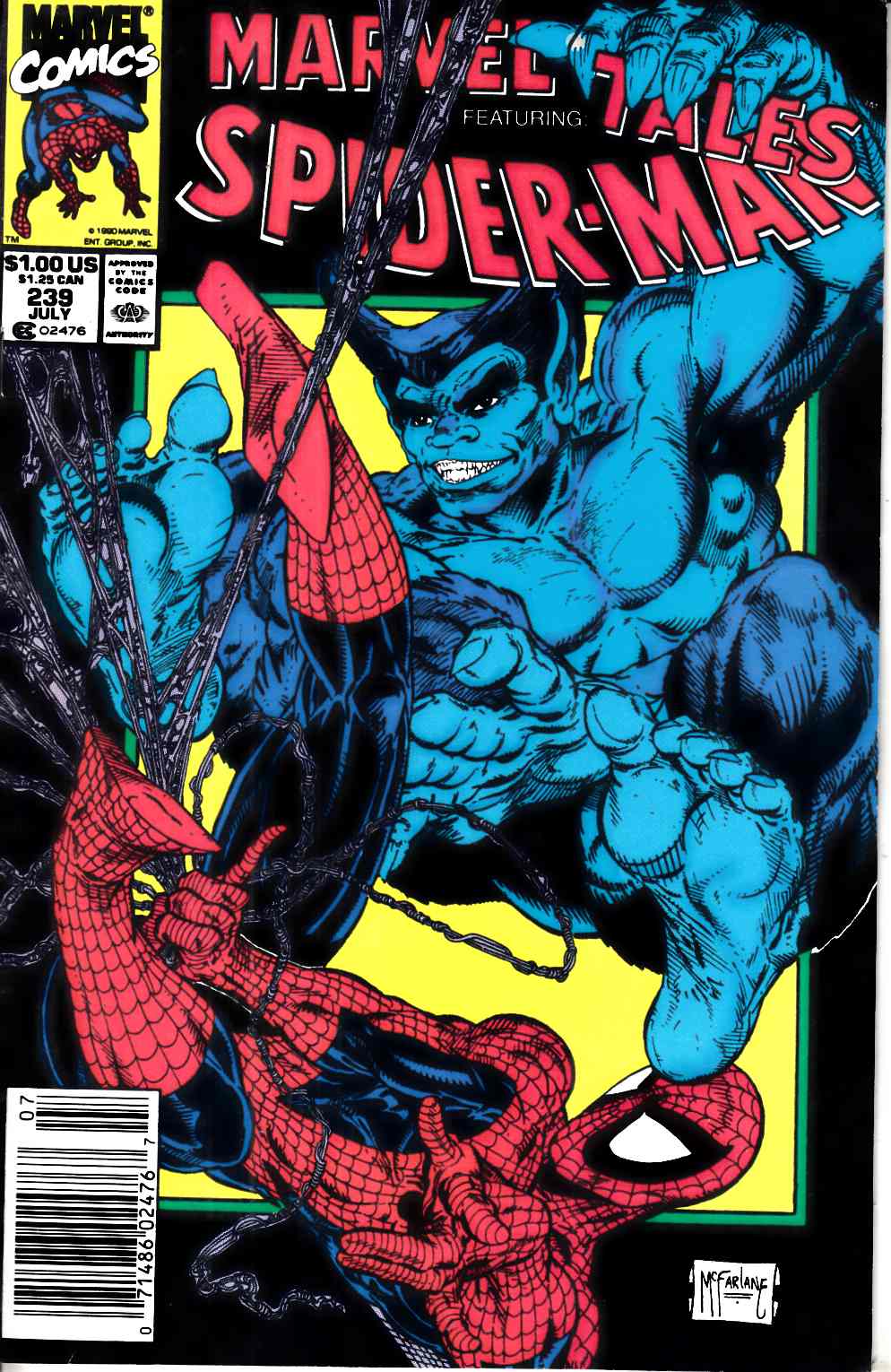 Marvel Tales #239 Newsstand Edition Fine (6.0) [Marvel Comic] THUMBNAIL