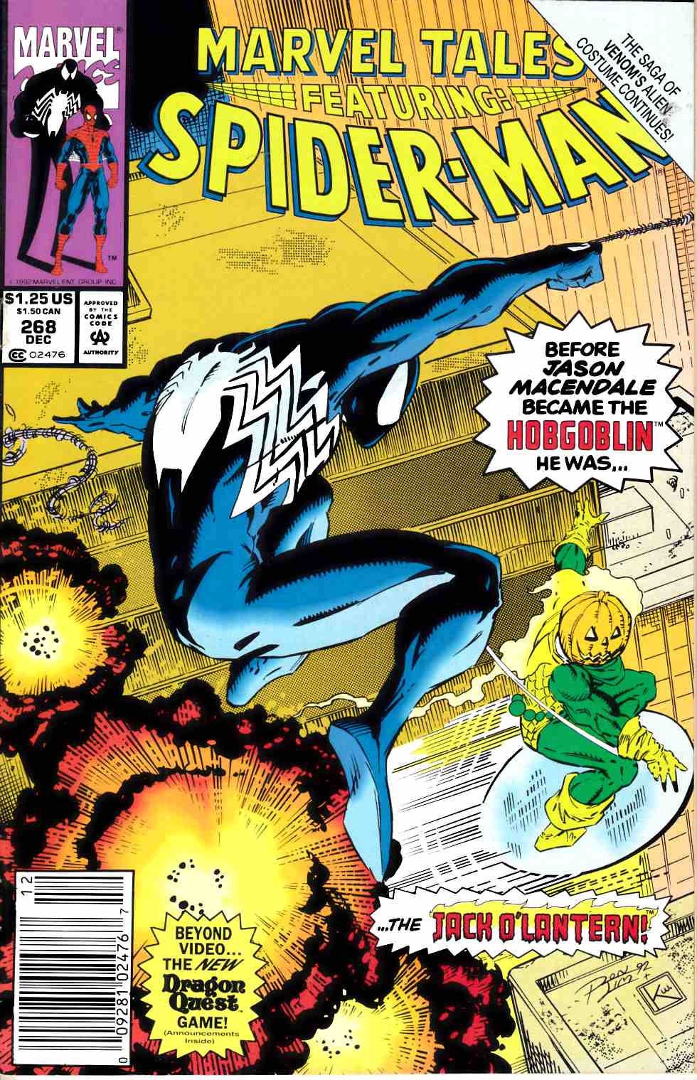Marvel Tales #268 Newsstand Edition Very Fine (8.0) [Marvel Comic] THUMBNAIL