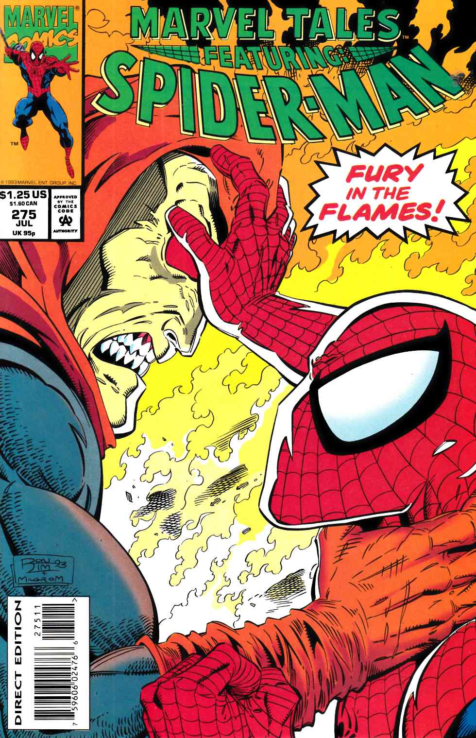 Marvel Tales #275 Very Fine (8.0) [Marvel Comic] THUMBNAIL