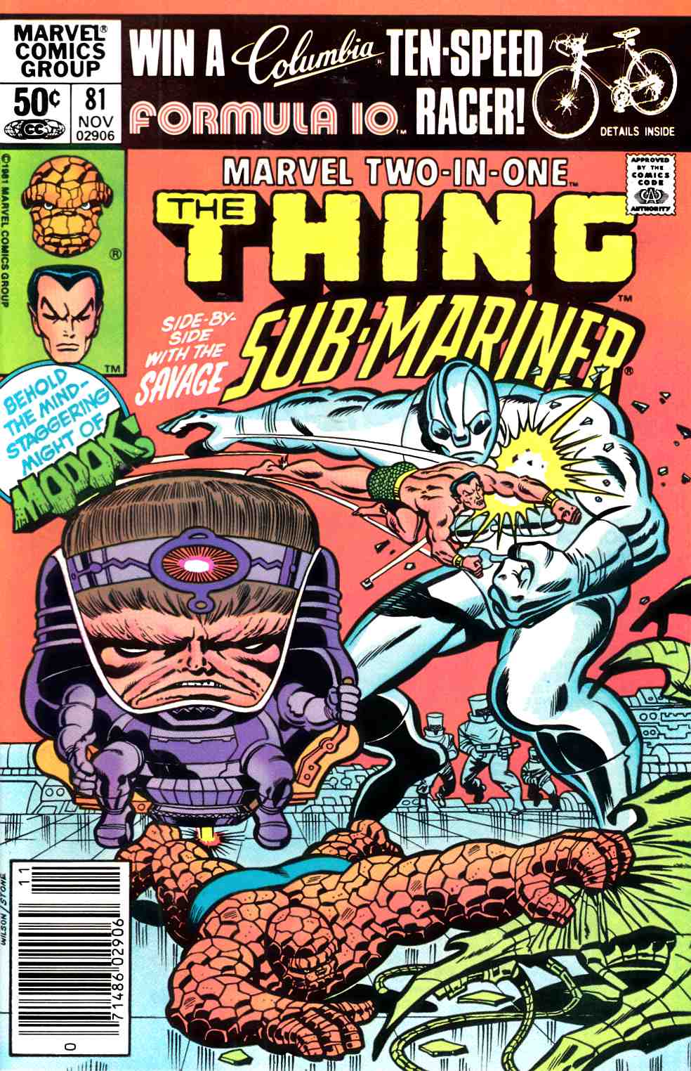 Marvel Two In One #81 Newsstand Edition Very Fine (8.0) [Marvel Comic] THUMBNAIL