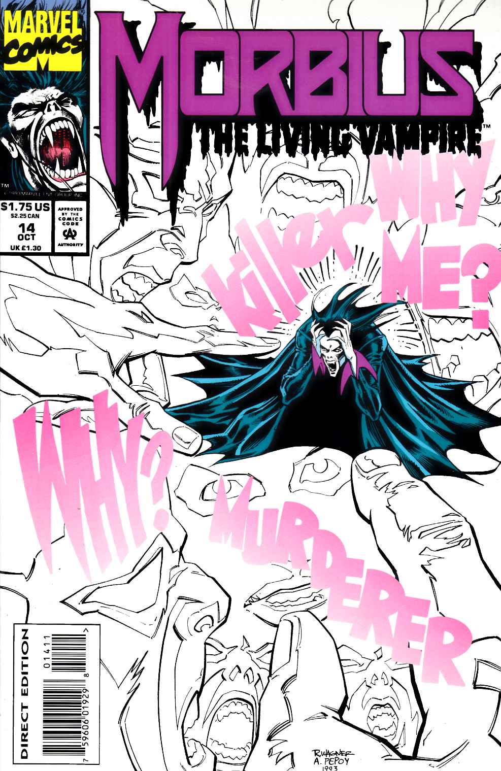 Morbius the Living Vampire #14 Near Mint (9.4) [Marvel Comic] LARGE