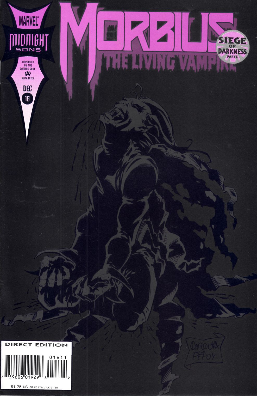Morbius the Living Vampire #16 Near Mint (9.4) [Marvel Comic] THUMBNAIL