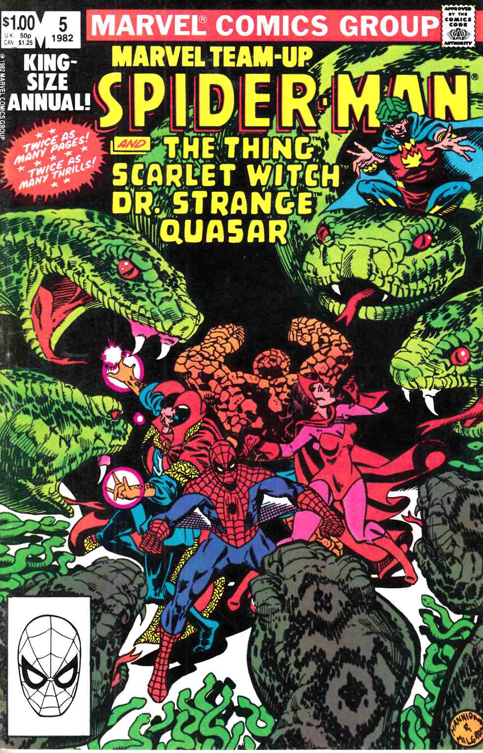 Marvel Team-Up Annual #5 Fine/Very Fine (7.0) [Marvel Comic] LARGE