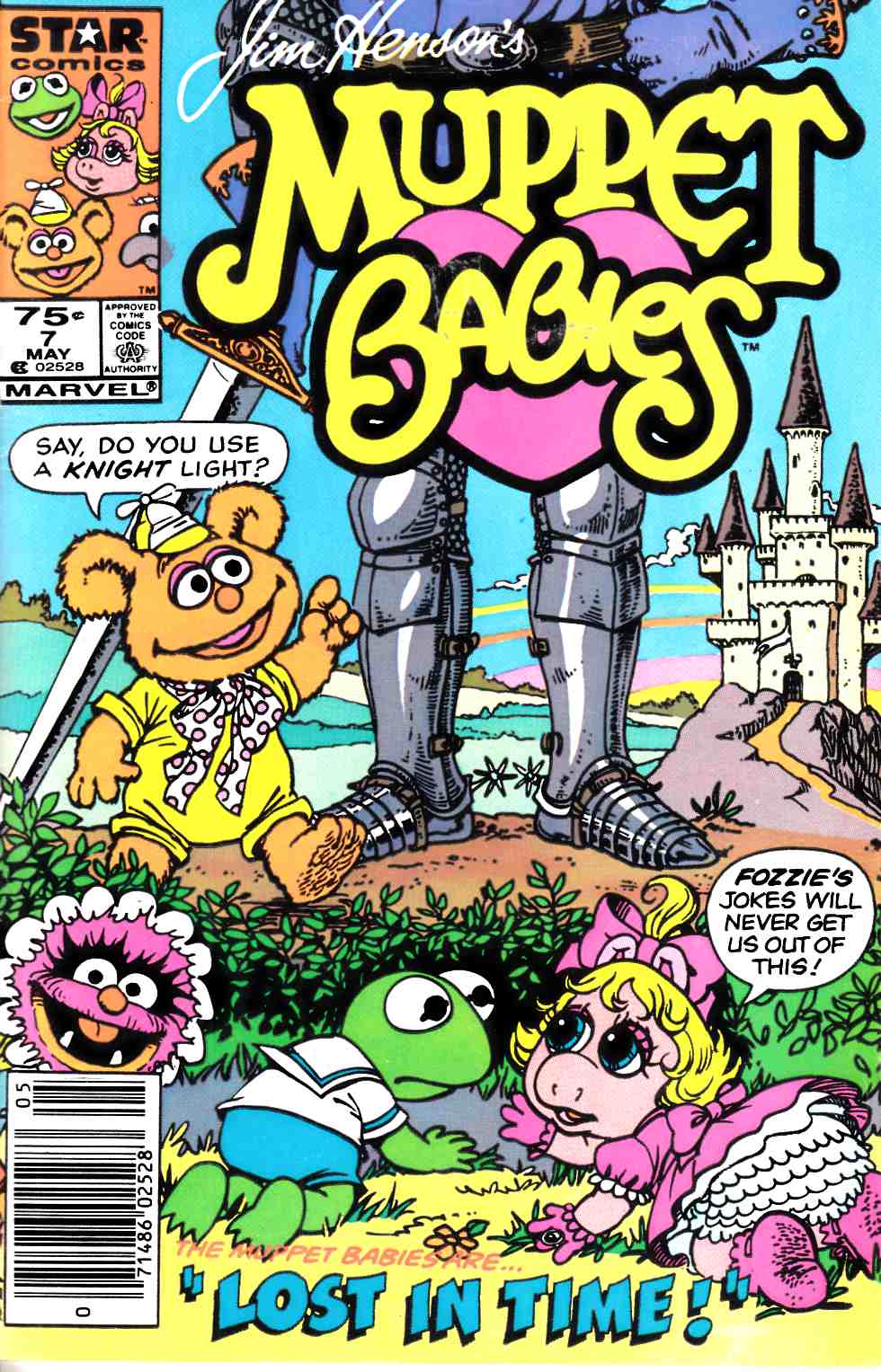 Muppet Babies #7 Newsstand Edition Fine (6.0) [Marvel Comic] THUMBNAIL