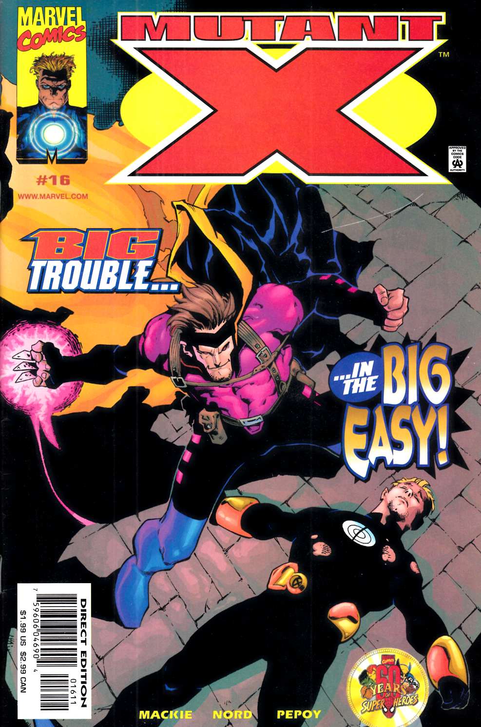 Mutant X #16 Very Fine (8.0) [Marvel Comic] THUMBNAIL