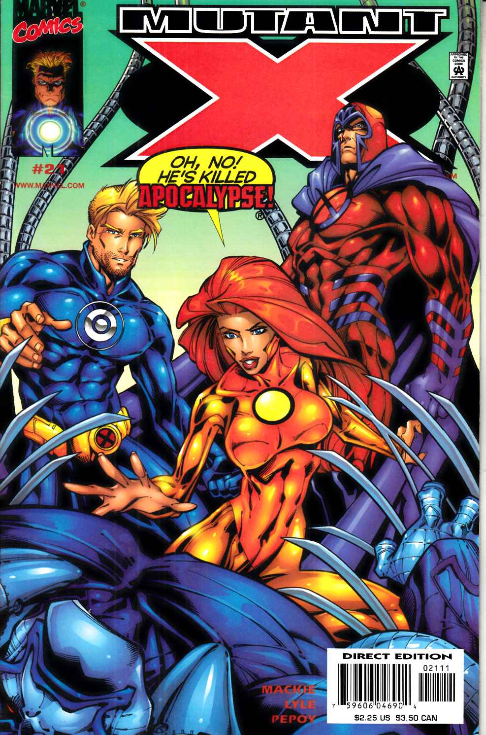 Mutant X #21 Near Mint (9.4) [Marvel Comic] THUMBNAIL