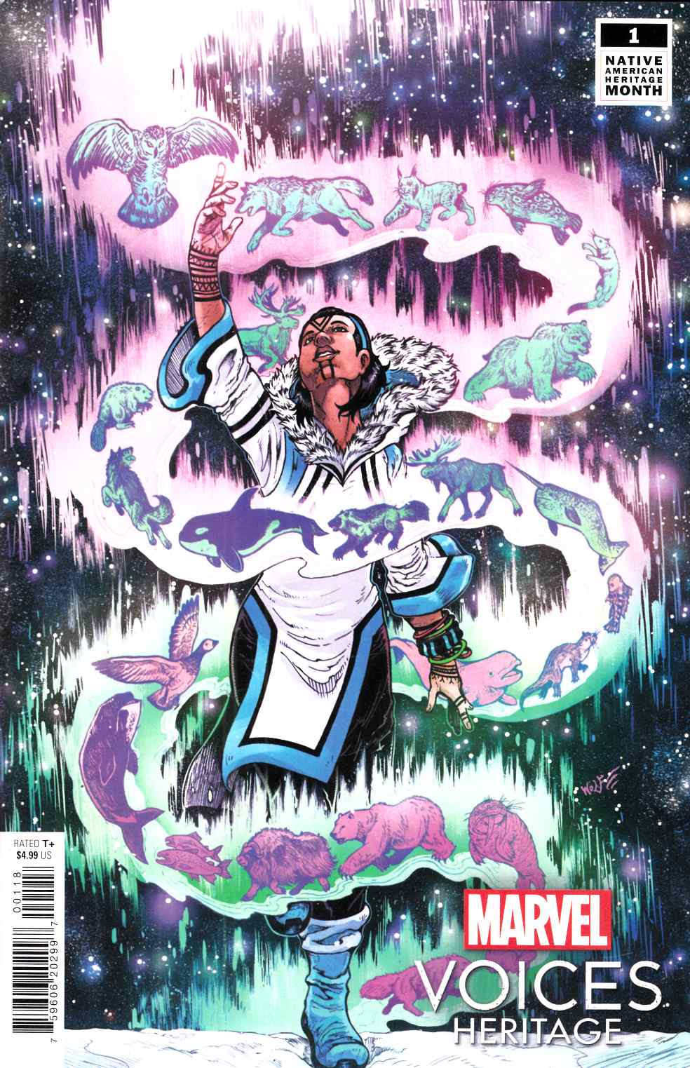 Marvel Voices Heritage #1 Wolf Variant Cover Near Mint (9.4) [Marvel Comic] LARGE