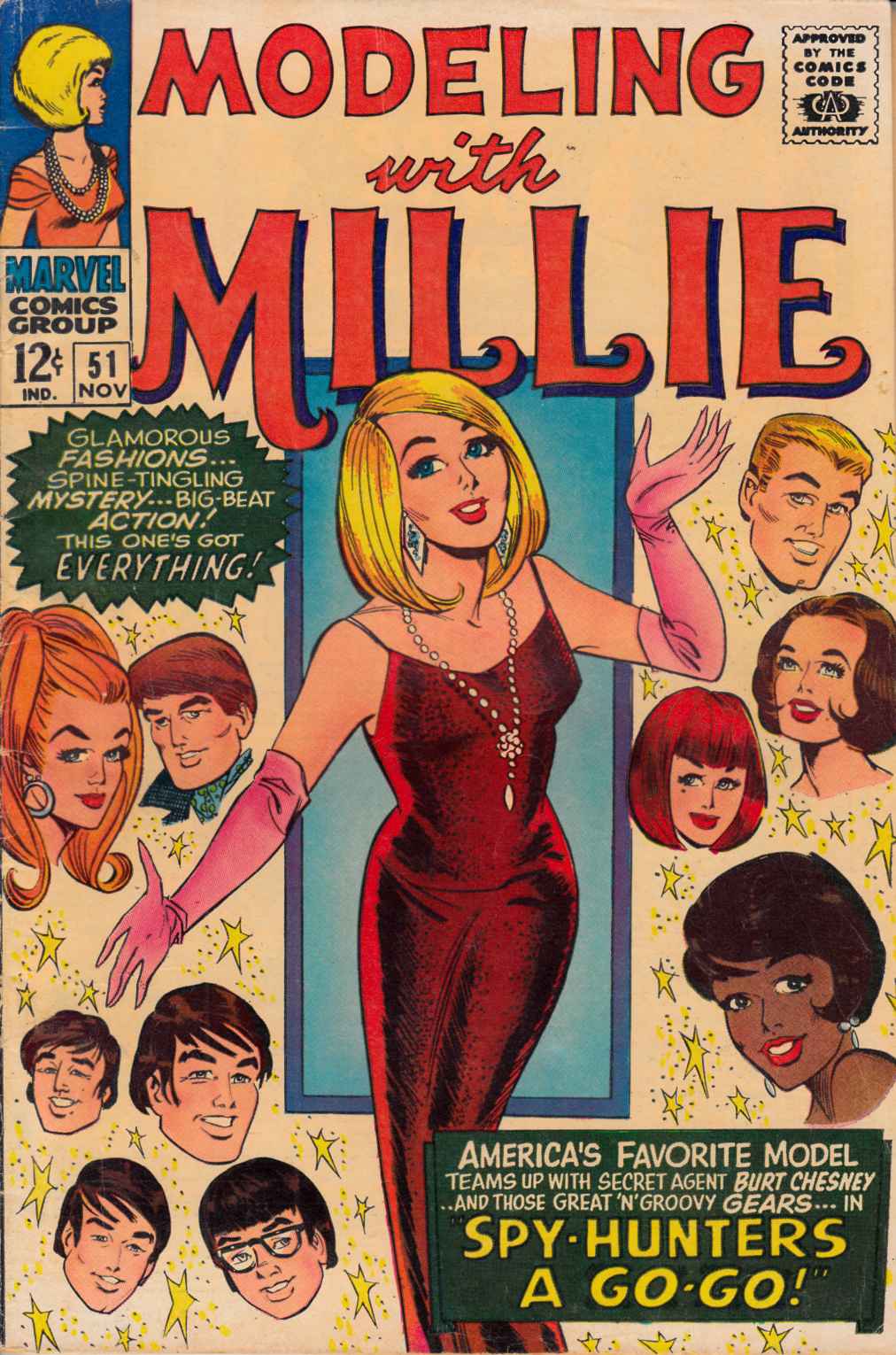 Modeling with Millie #51 Fine Minus (5.5) [Marvel Comic] THUMBNAIL
