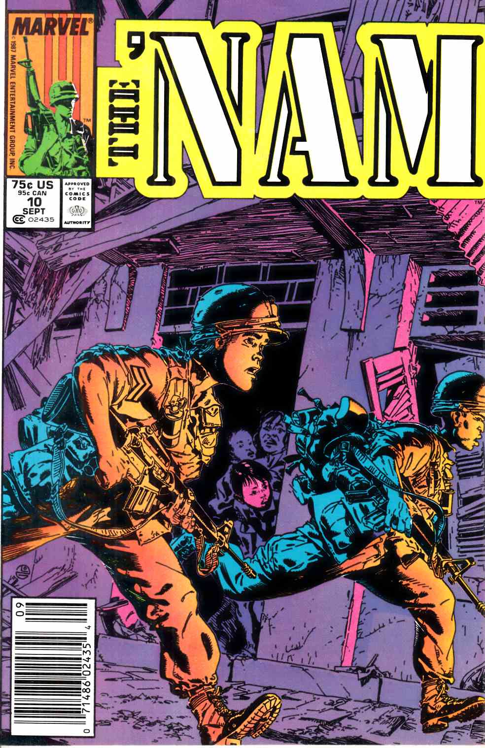 Nam #10 Newsstand Edition Very Fine (8.0) [Marvel Comic] LARGE