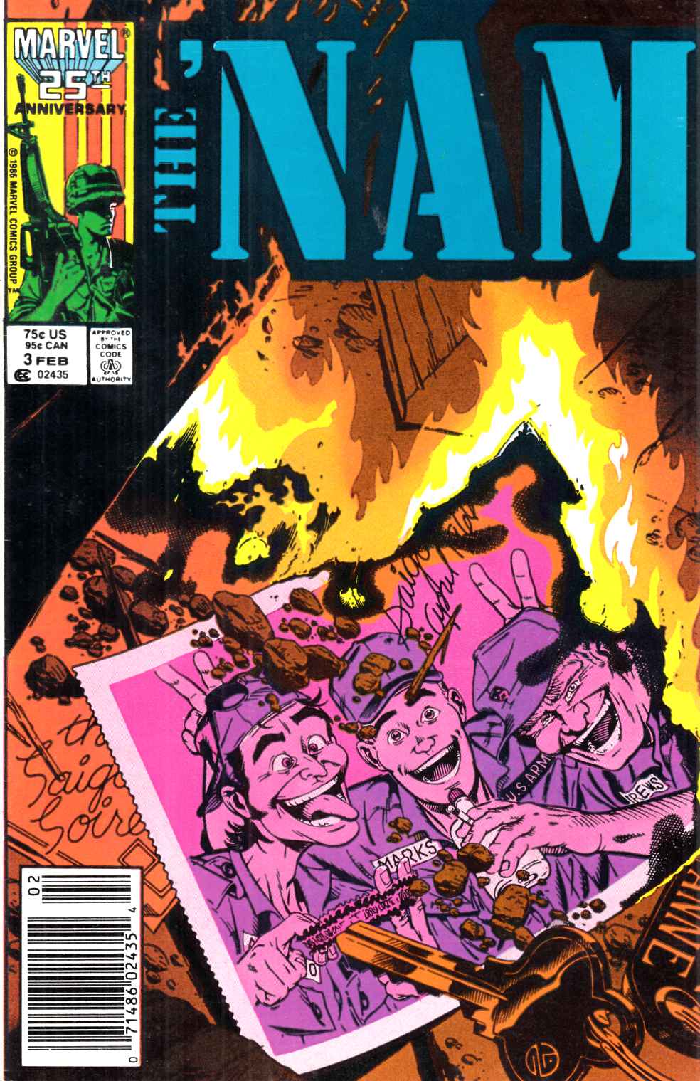 Nam #3 Newsstand Edition Very Fine (8.0) [Marvel Comic] THUMBNAIL