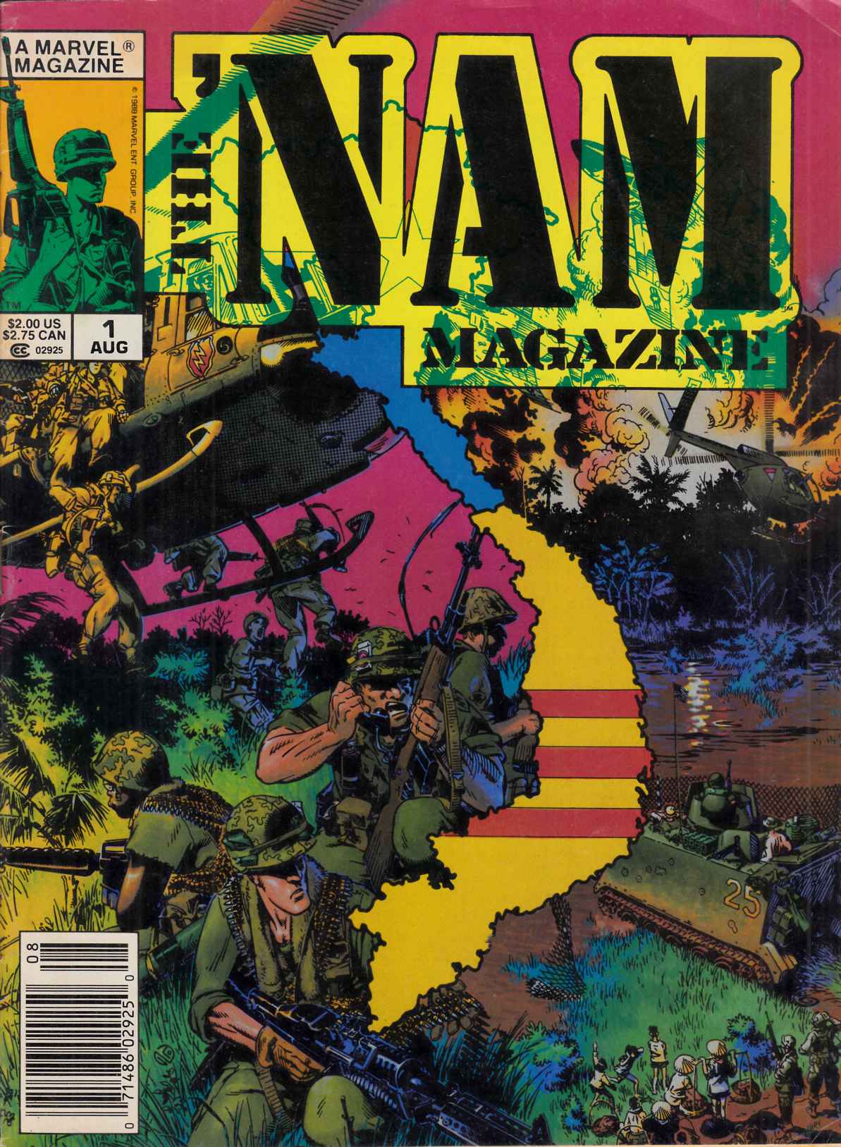 Nam Magazine #1 Newsstand Edition Fine (6.0) [Marvel Comic] THUMBNAIL
