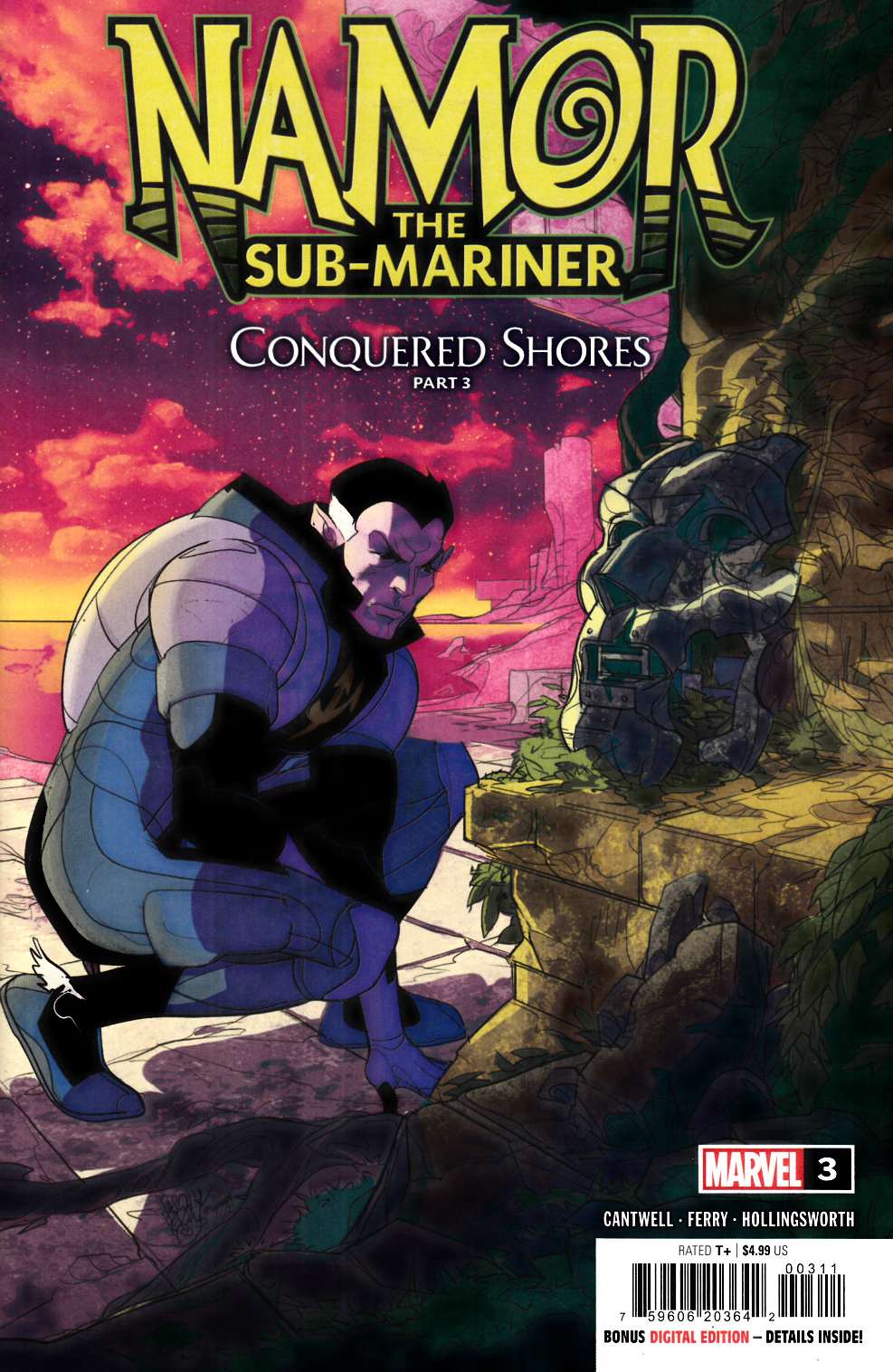 Namor Sub-Mariner Conquered Shores  #3 Near Mint (9.4) [Marvel Comic] LARGE