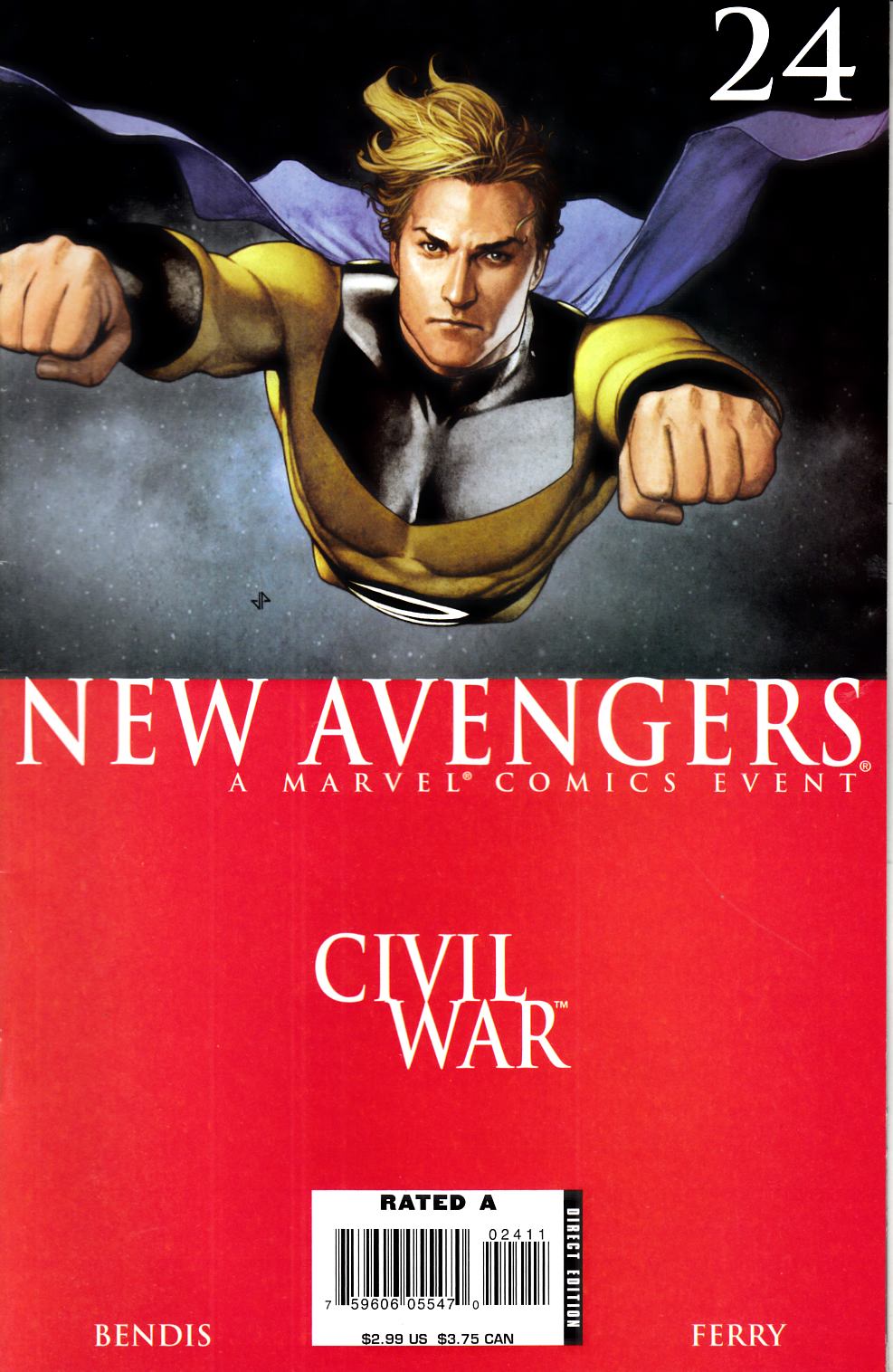 New Avengers #24 Very Fine (8.0) [Marvel Comic] THUMBNAIL