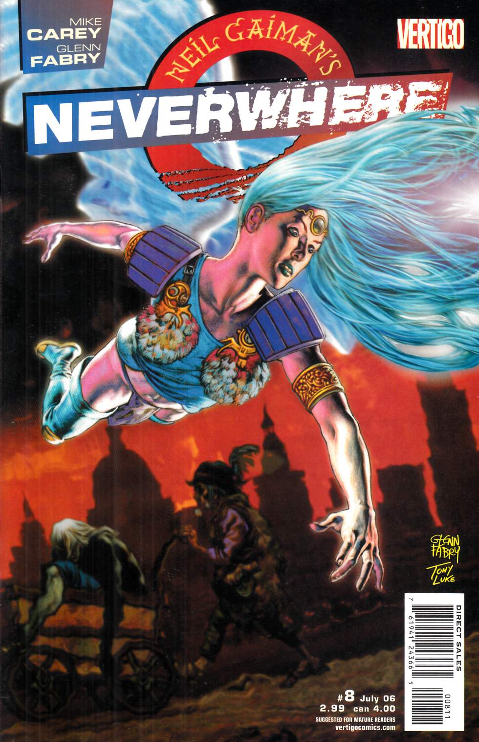 Neil Gaiman's Neverwhere #8 Near Mint (9.4) [DC Comic] LARGE