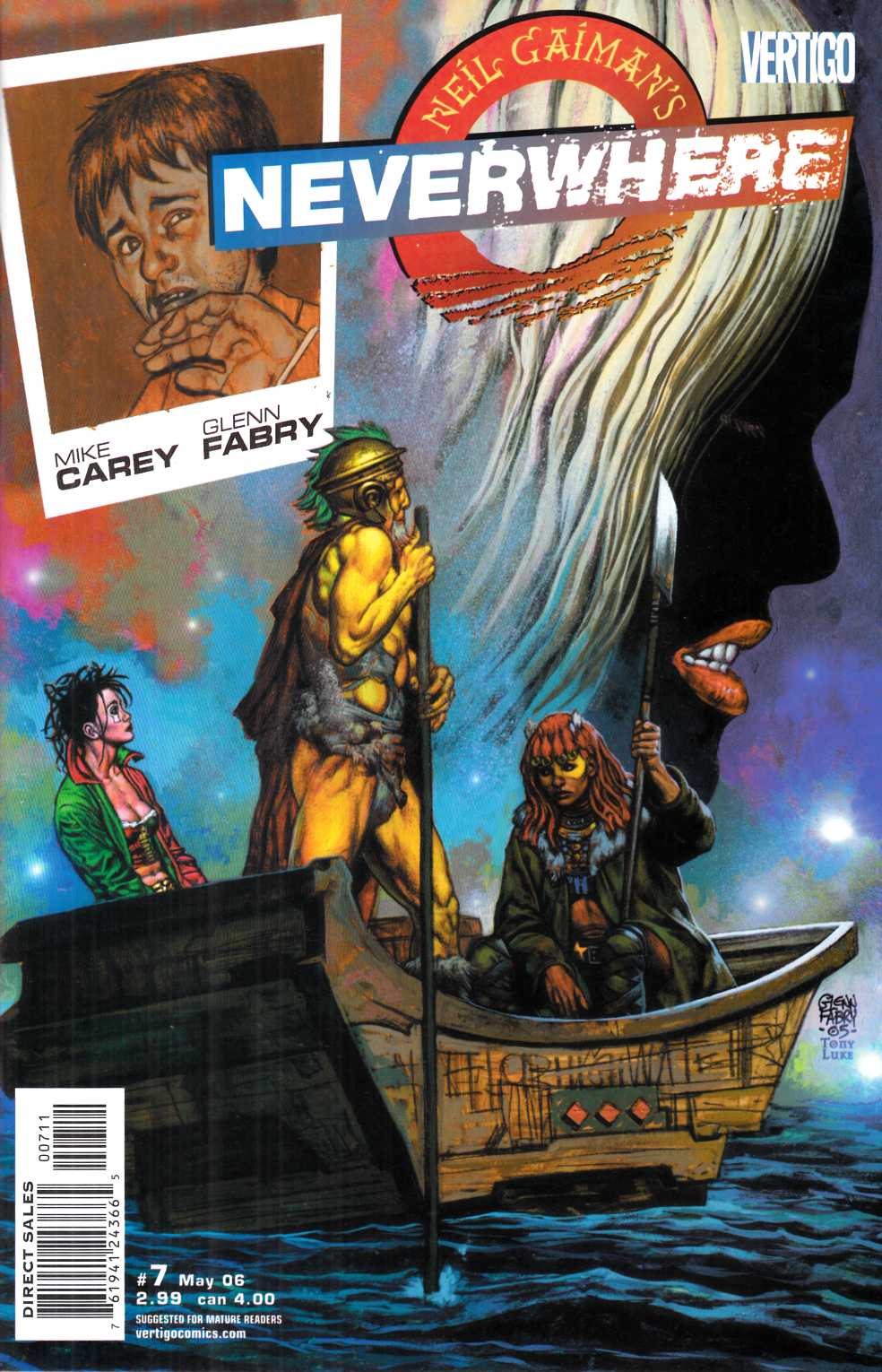 Neil Gaiman's Neverwhere #7 Near Mint (9.4) [DC Comic] LARGE