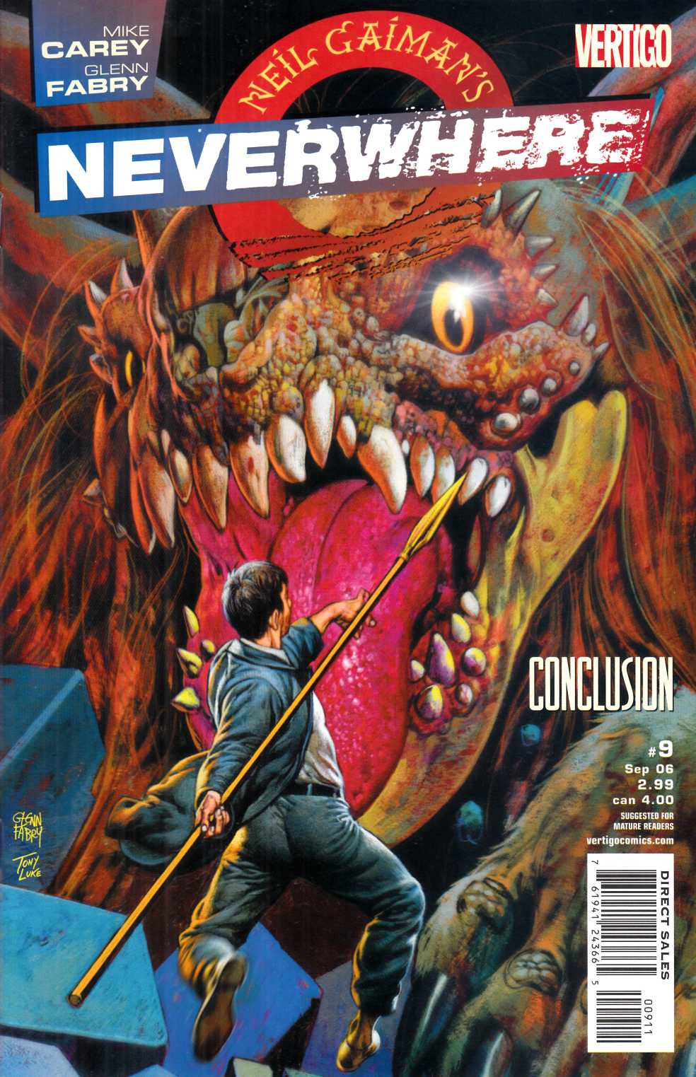 Neil Gaiman's Neverwhere #9 Very Fine (8.0) [DC Comic] THUMBNAIL
