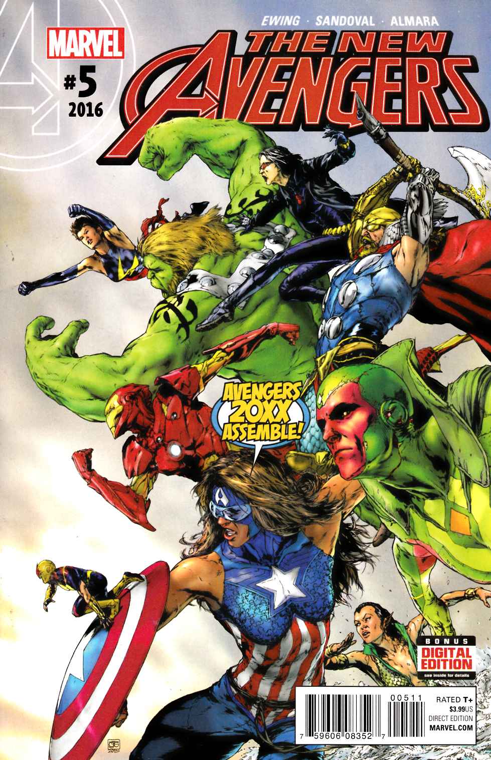 New Avengers #5 Near Mint (9.4) [Marvel Comic] LARGE