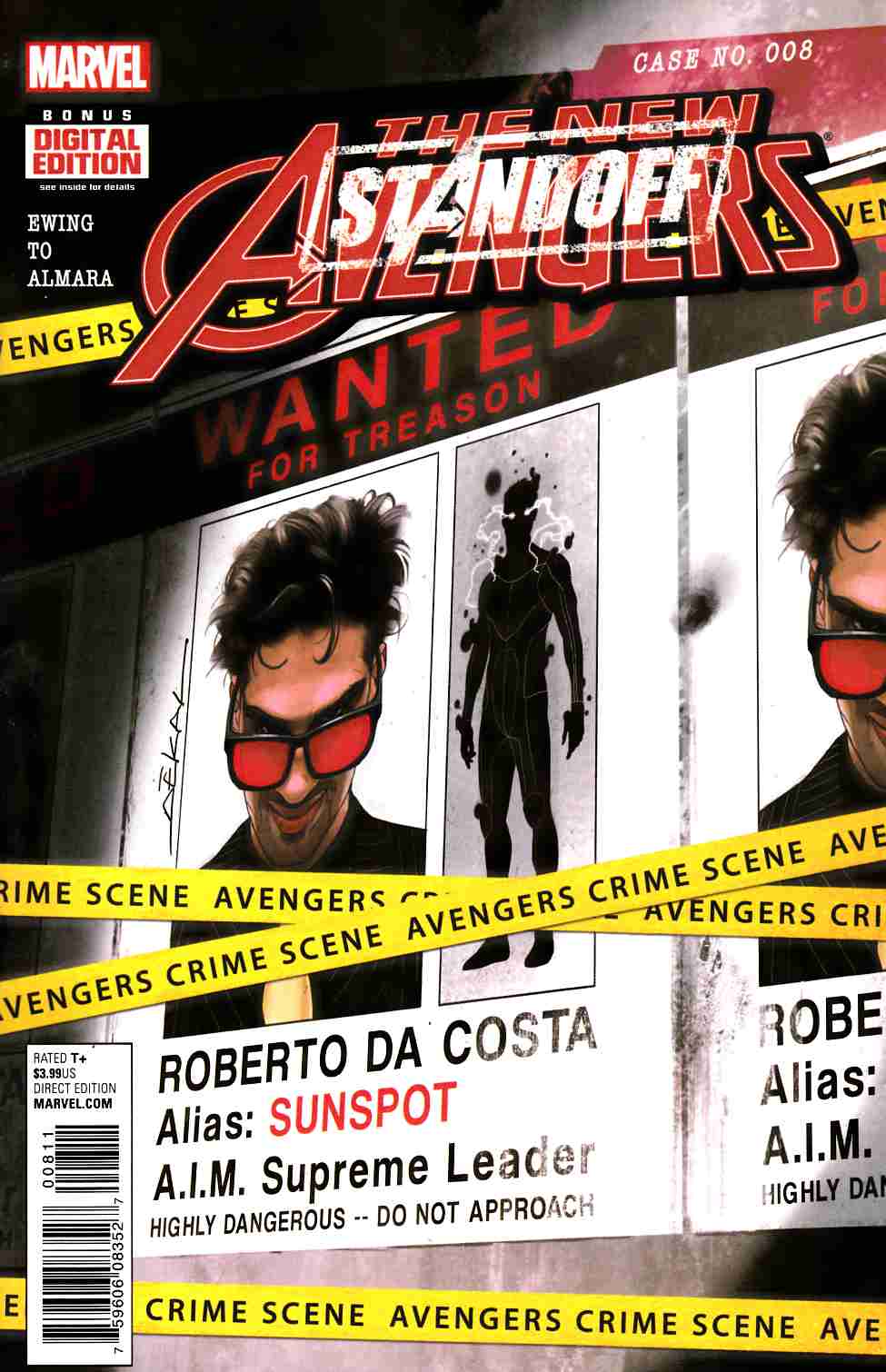 New Avengers #8 Near Mint (9.4) [Marvel Comic] LARGE