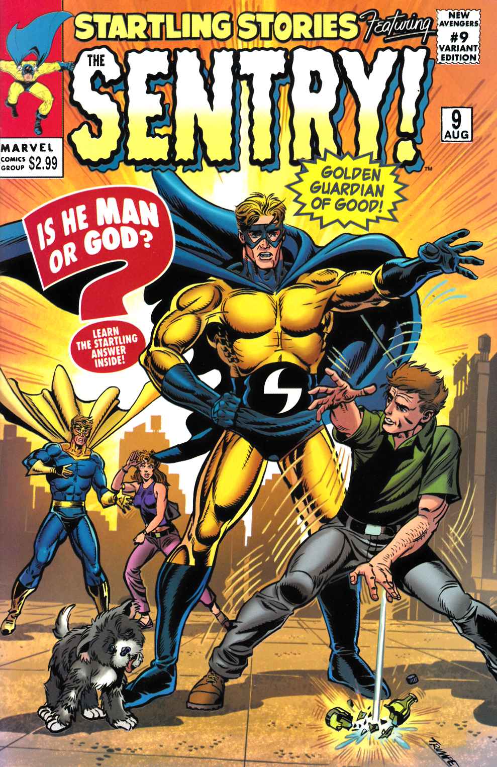 New Avengers #9 Trimpe Variant Cover Near Mint Minus (9.2) [Marvel Comic] LARGE