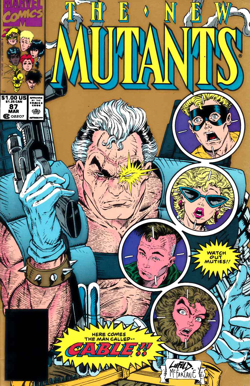 New Mutants #87 Second Printing Fine (6.0) [Marvel Comic] THUMBNAIL