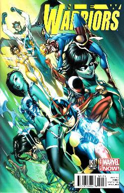 New Warriors #1 J Scott Campbell Variant Cover Near Mint (9.4) [Marvel Comic] LARGE