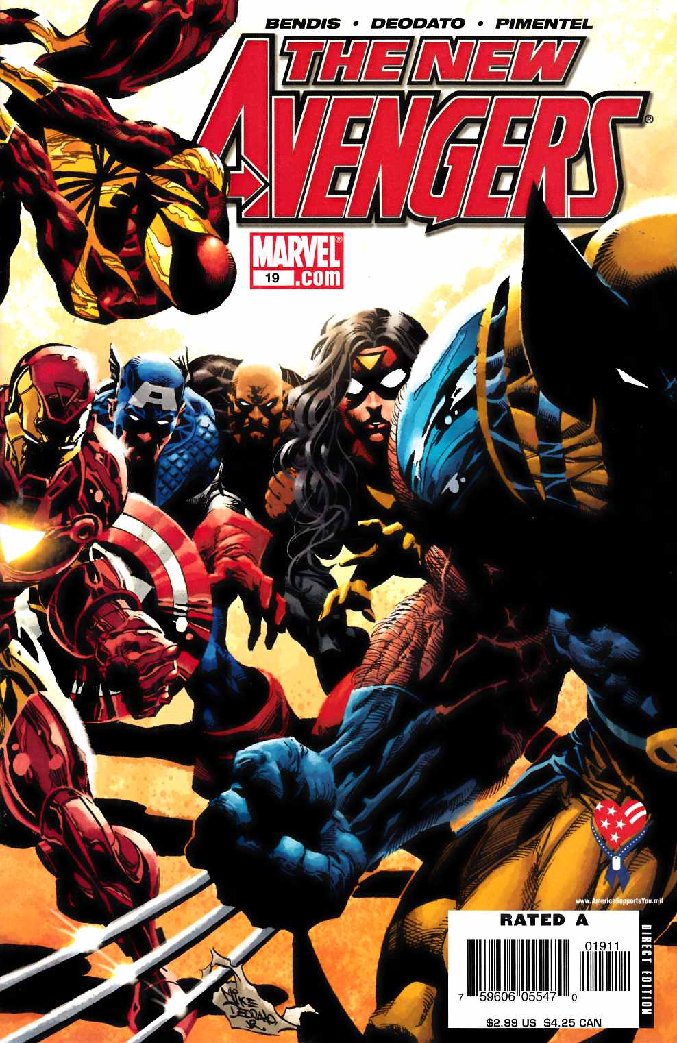 New Avengers #19 Near Mint (9.4) [Marvel Comic] LARGE