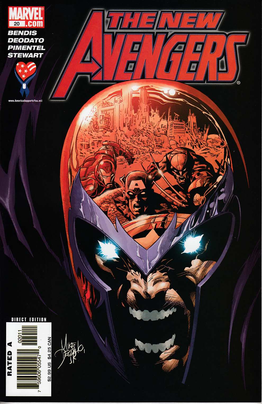 New Avengers #20 Near Mint (9.4) [Marvel Comic] LARGE