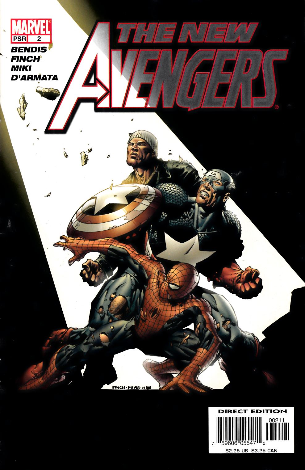 New Avengers #2 Near Mint (9.4) [Marvel Comic] LARGE