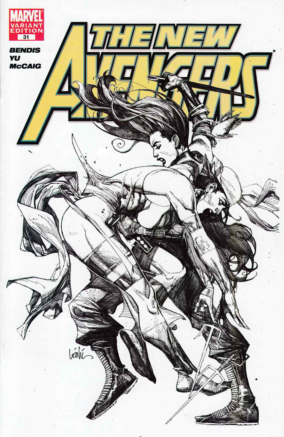 New Avengers #31 Yu Sketch Variant Cover Near Mint (9.4) [Marvel Comic] LARGE