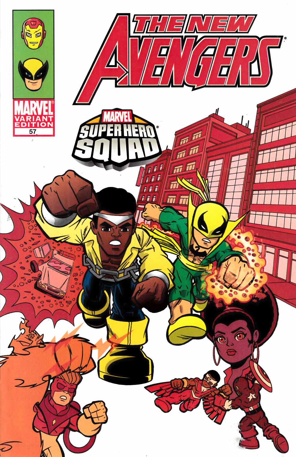 New Avengers #57 Super Hero Squad Variant Cover Fine (6.0) [Marvel Comic] LARGE