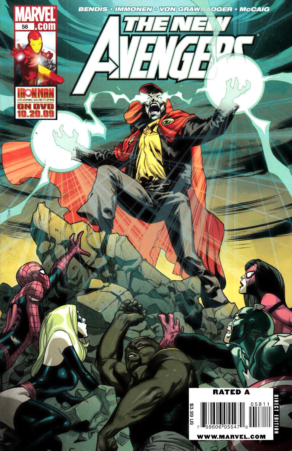 New Avengers #58 Very Fine (8.0) [Marvel Comic] THUMBNAIL