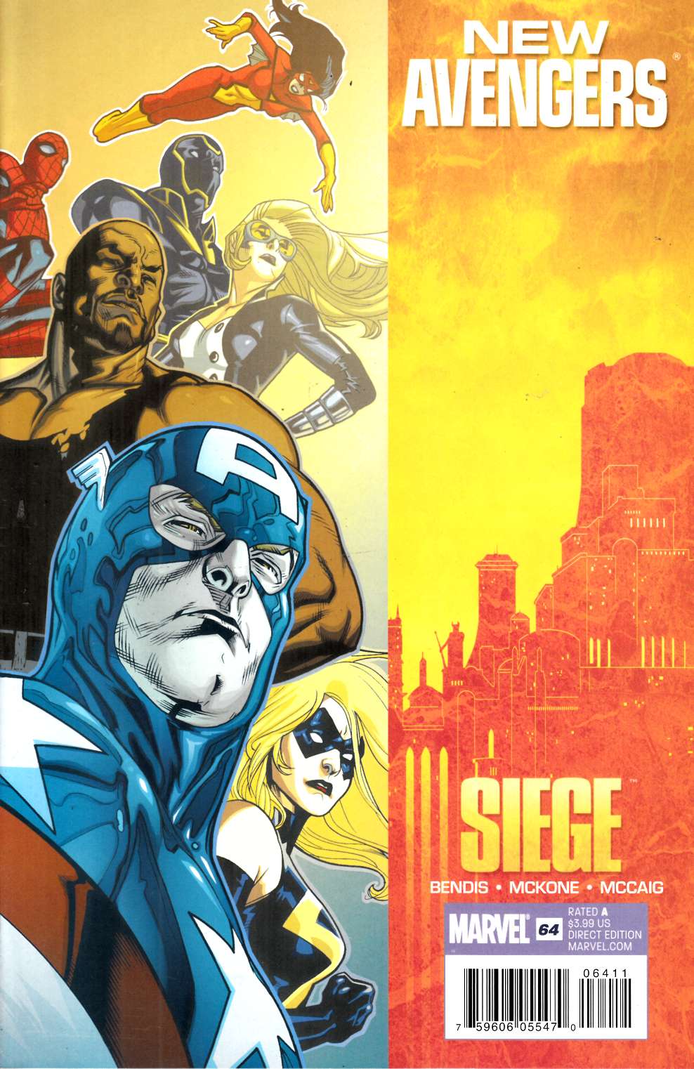 New Avengers #64 Very Fine (8.0) [Marvel Comic] THUMBNAIL