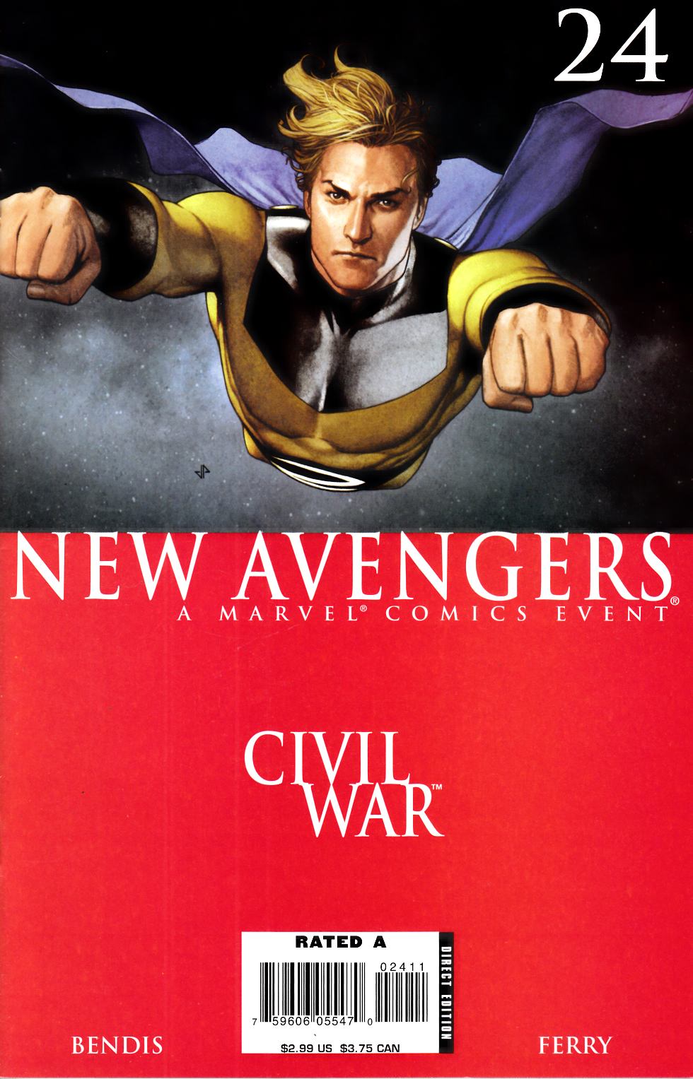 New Avengers #24 Near Mint (9.4) [Marvel Comic] LARGE