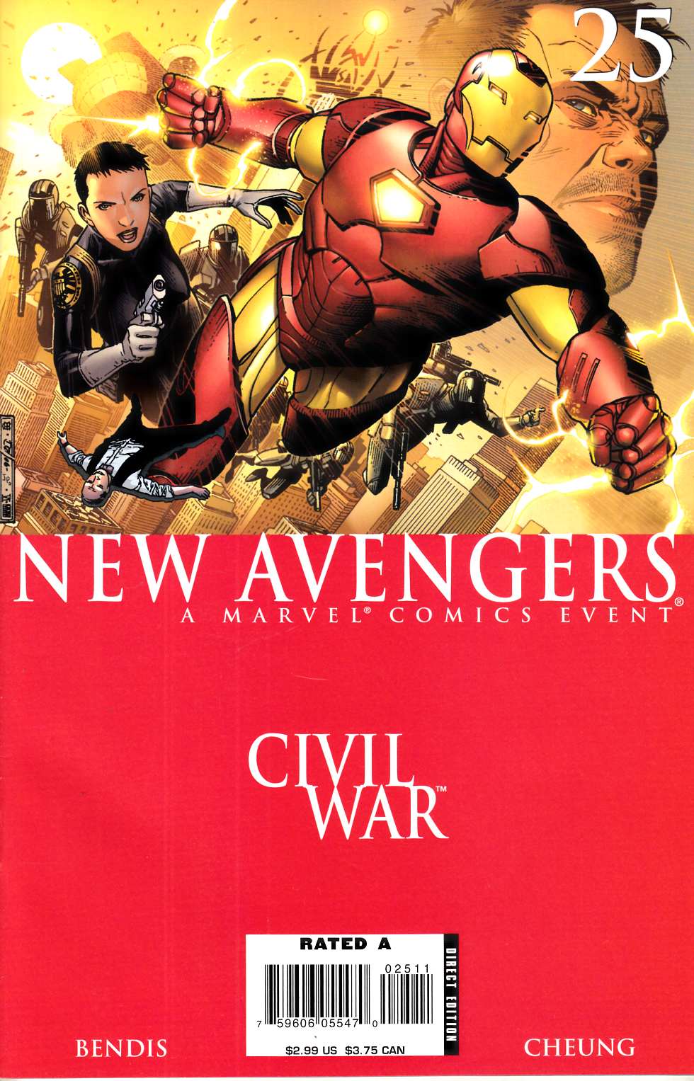 New Avengers #25 Near Mint (9.4) [Marvel Comic] LARGE