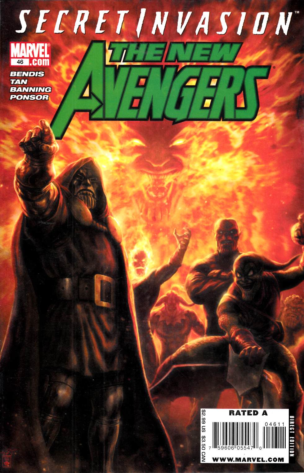 New Avengers #46 Very Fine (8.0) [Marvel Comic] THUMBNAIL