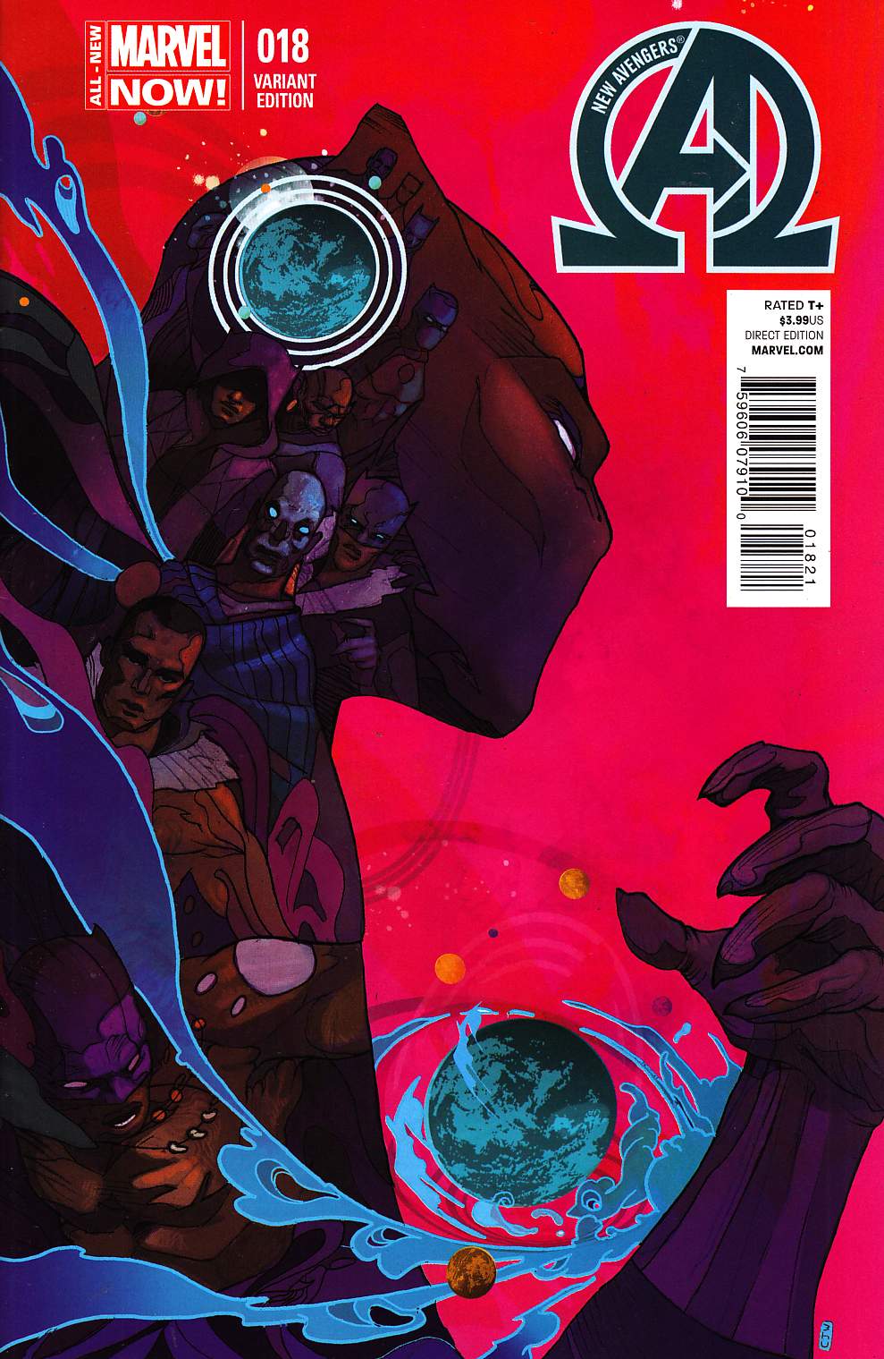 New Avengers #18 Ward Variant Cover Near Mint (9.4) [Marvel Comic] LARGE