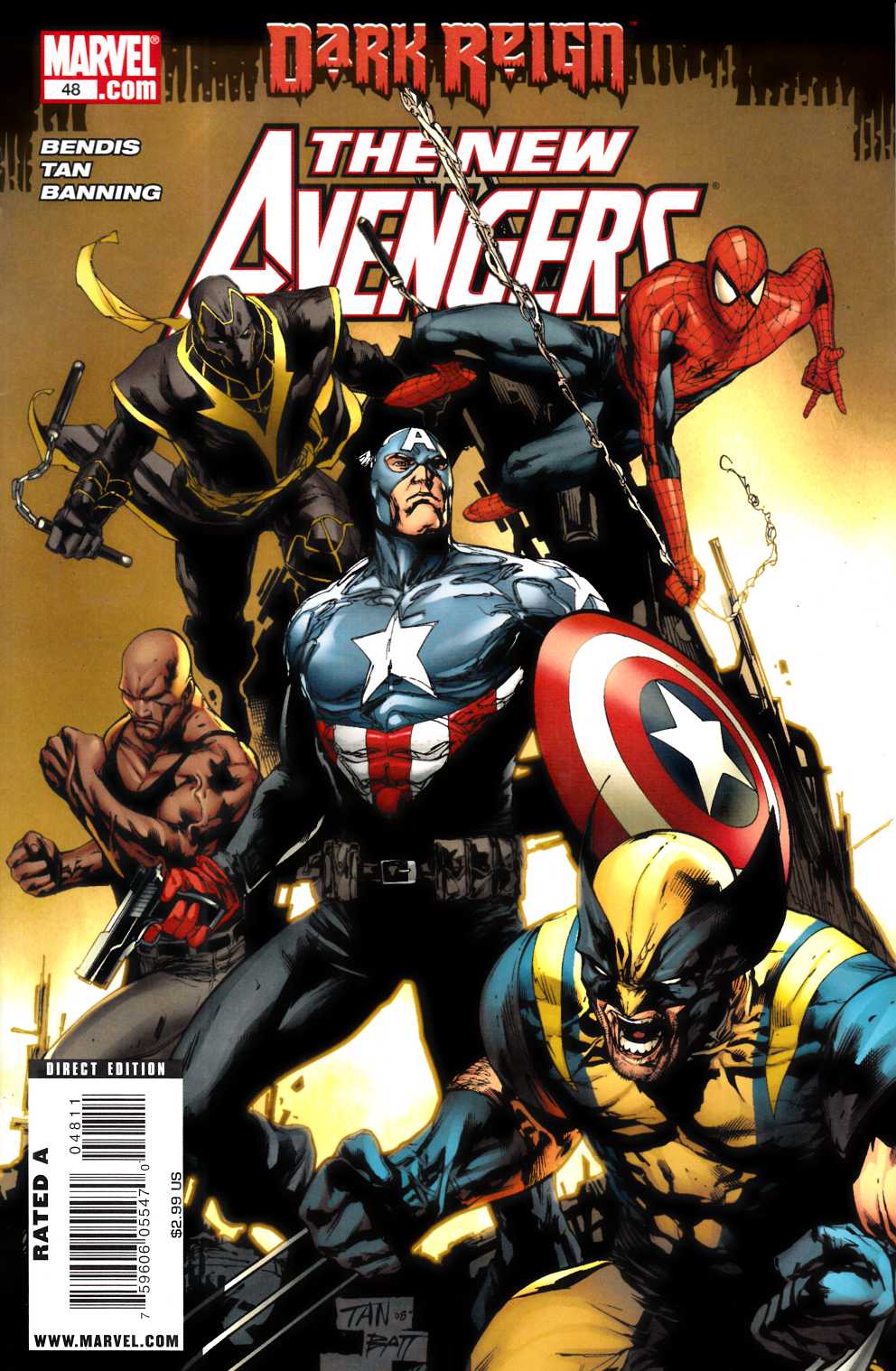 New Avengers #48 Near Mint (9.4) [Marvel Comic] LARGE