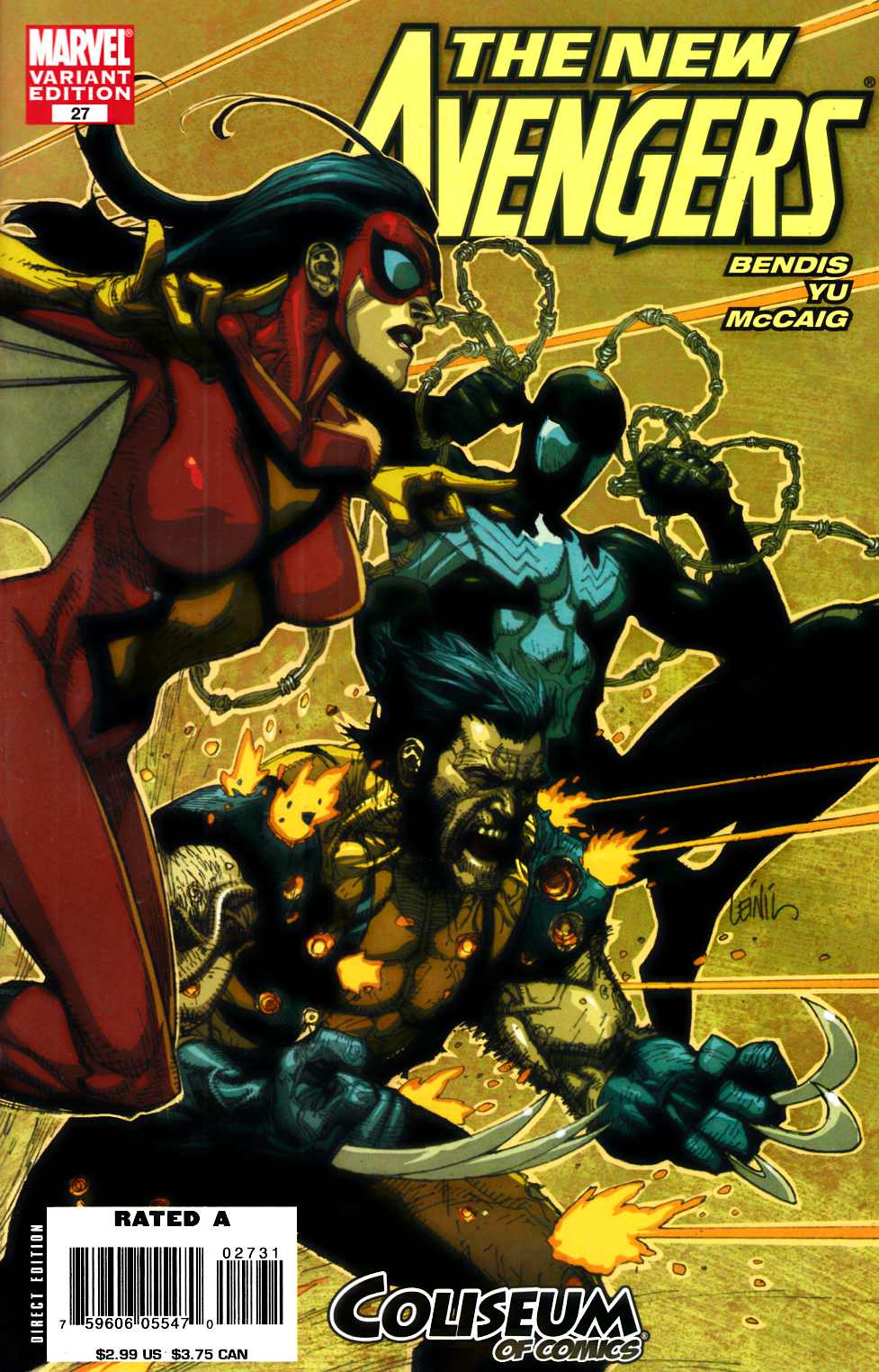 New Avengers #27 Coliseum Retailer Variant Cover Near Mint (9.4) [Marvel Comic] THUMBNAIL